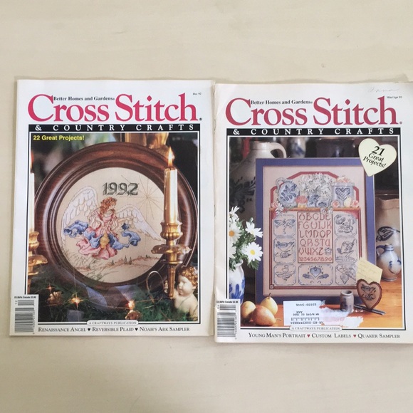 1991-93 Lot of 7 Cross Stitch & Country Crafts Magazines Vintage (Better Homes) - Picture 6 of 11